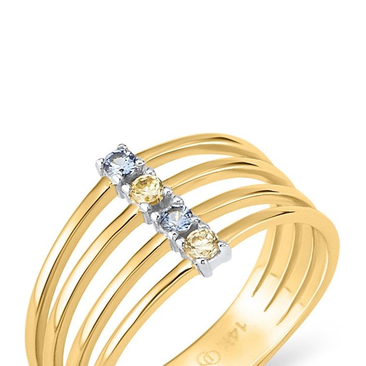 Aarabella Multi- layer Ring