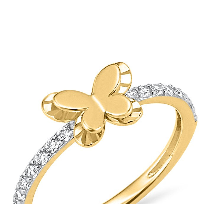 Agata Butterfly Ring