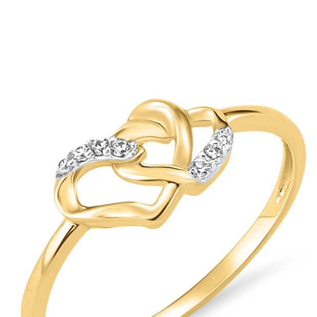 Amber Heart Ring