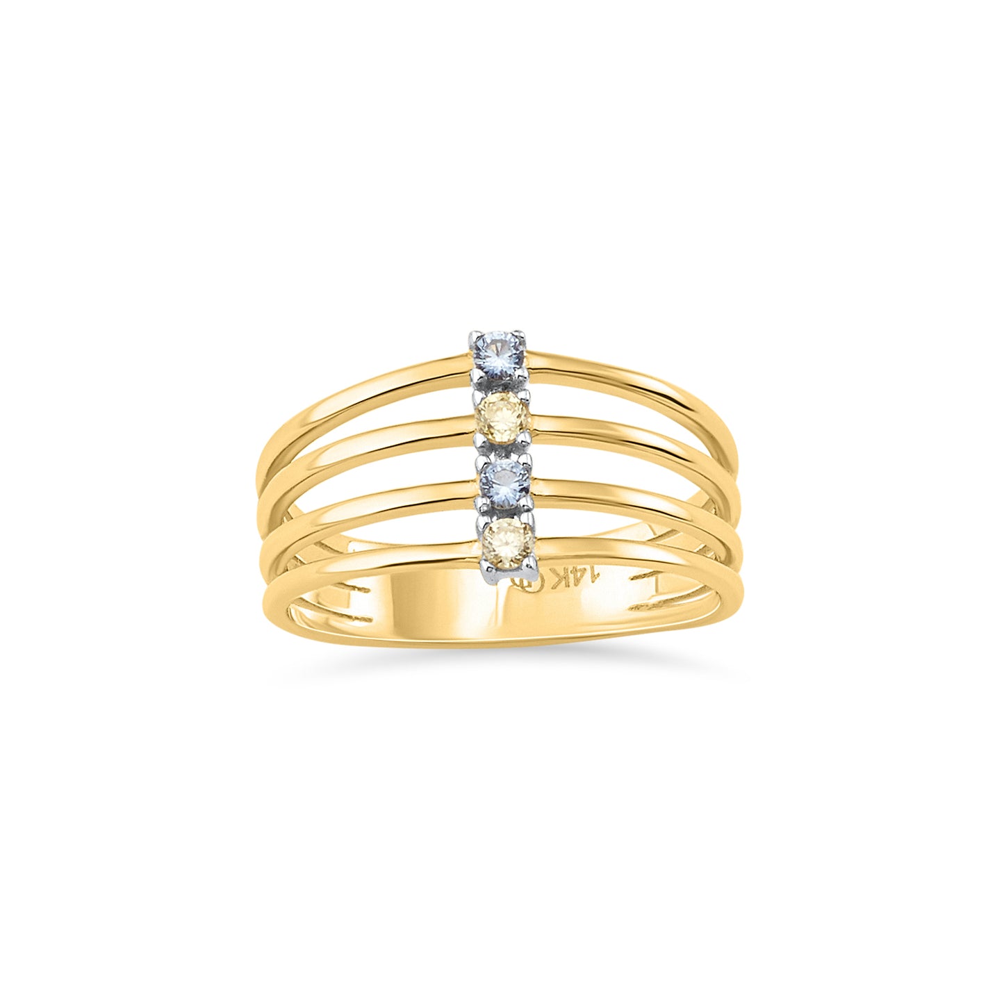 Aarabella Multi- layer Ring