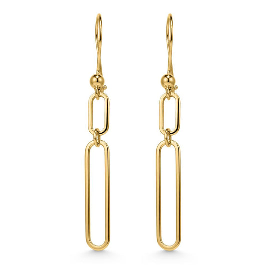 14k Yellow Gold Linked Drop Earrings